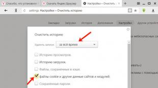 YouTube nefunguje v Yandexu