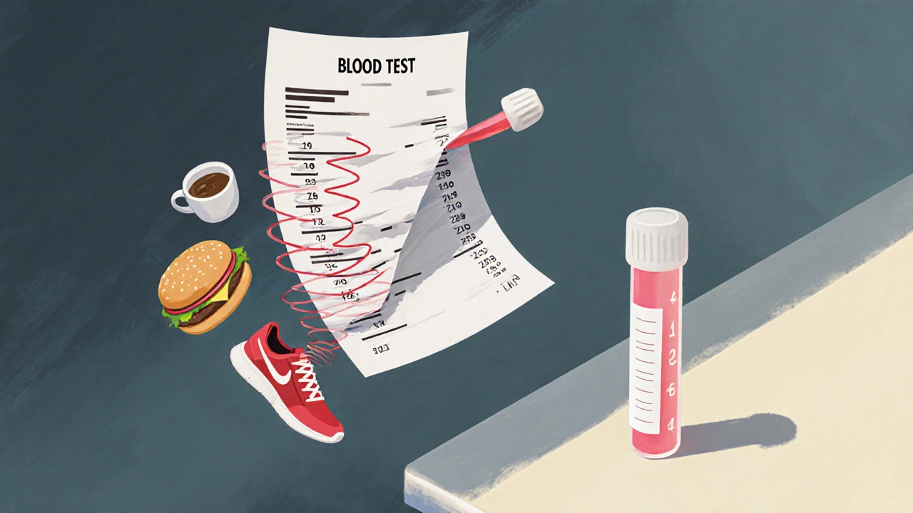 Искаженный анализ крови на фоне еды и стресса против точного утреннего результата.