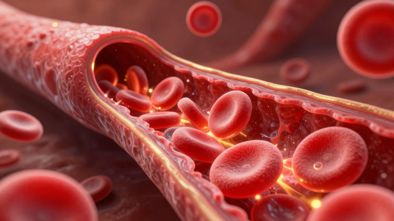 Концептуальное изображение процесса создания новых эритроцитов в костном мозге